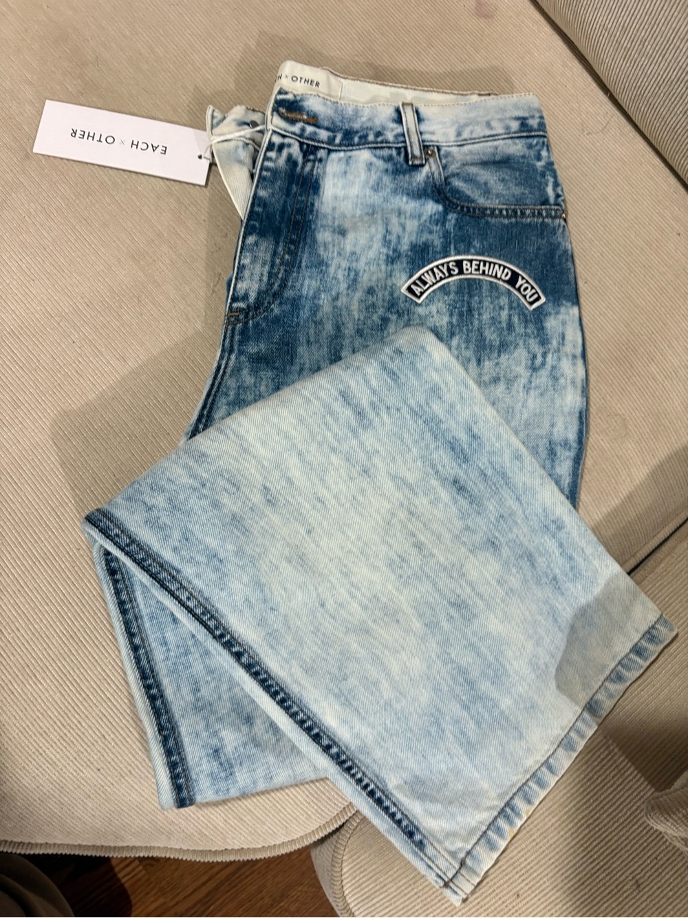 Light Blue Acid-Wash Women’s Jeans - NWT